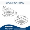 Broan-NuTone ChromaComfort 110 CFM Ventilation Fan with 24 Color Selectable LED, White - 2 of 4