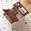 Kumasinova Multifunctional Lift-Top Coffee Table,31.5"/35.5" Square Center Table with Hidden Compartment,End Table for Living Room,Office&Reception - 4 of 4