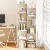 Tangkula 2PCS 11-Tier Bookcase w/ Anti-Tipping Kits Wood Display Shelf Tree-Shaped - 3 of 4