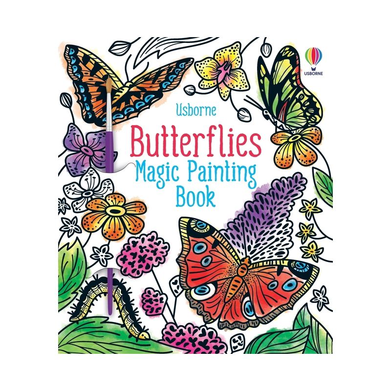 Butterflies Magic Painting Book - (Magic Painting Books) by  Abigail Wheatley (Paperback), 1 of 2