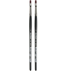 da Vinci TOP-ACRYL Bright Red-Brown Brush, Synthetic, Acrylic & Oil, Flat, Series 7185K, Size 2, Pack of 2 - 1 of 3