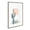 23" x 33" Sylvie Desert Cactus Framed Canvas by Statement Goods - Kate & Laurel All Things Decor - 2 of 4