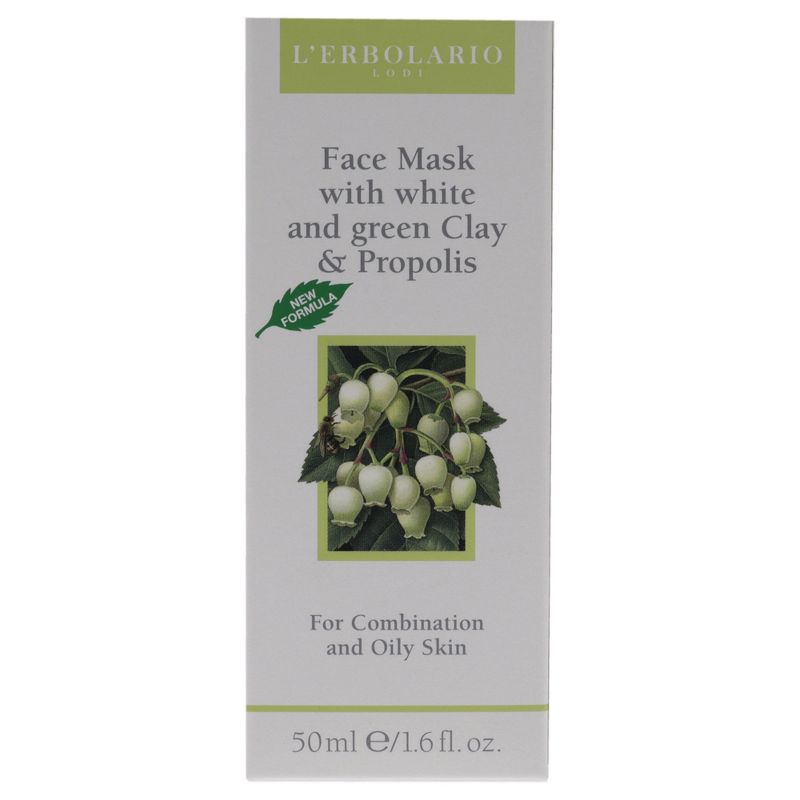 Face Mask With White and Green Clay by LErbolario for Unisex - 1.6 oz Mask, 6 of 8