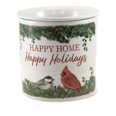 Tabletop 5.5" Happy Home Dip Chiller Red Bird Cardinal Christmas Carson Home Accents  -  Serving Bowls