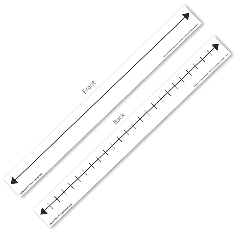 Learning Advantage Student F.U.N. Empty Number Line, Set of 10, 1 of 4