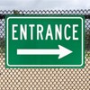 Unique Bargains Aluminum Reflective Rust-Free Waterproof Right Arrow Entrance Signs 2 Pcs - 4 of 4