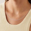 Turandoss Silver Chain Necklace for Women men, 1.35mm Twisted Rope Silver Chain Shiny Sturdy Hypoallergenic, Dainty Jewelry for Women Men, 16-24 In - 3 of 4