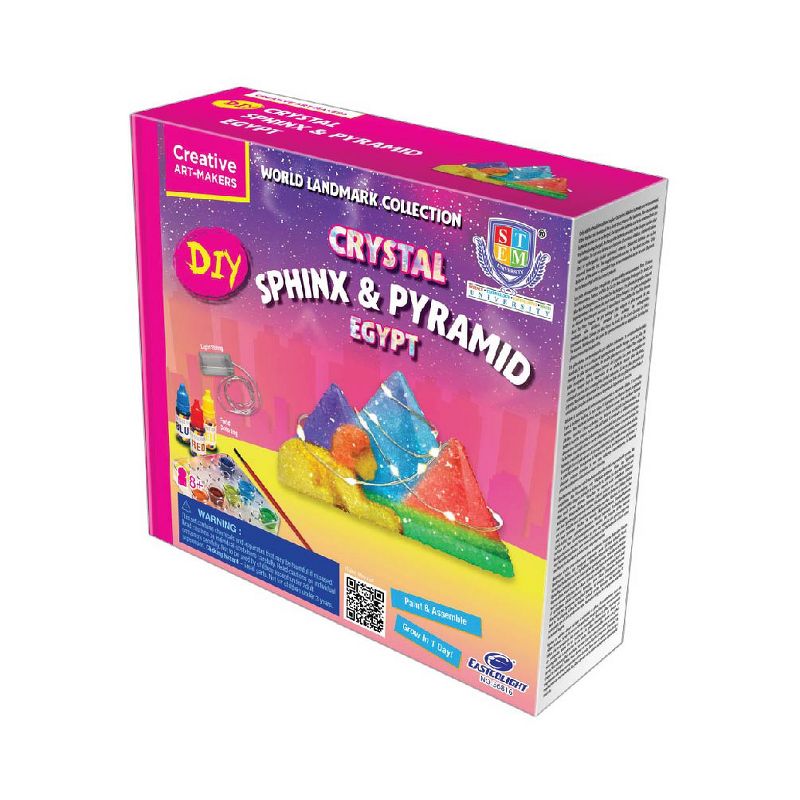 Eastcolight Crystal Growing Kit of World Landmark Collection - Sphinx & Pyramid (Egypt), Grow Crystal Science Experiments Toys for Kids, 1 of 4