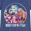 Girls' - Mattel - Draculaura Frankie Clawdeen Holographic Logo Fitted Short Sleeve Graphic T-Shirt - 2 of 4