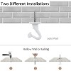 LunaLulinlk 10 Sets Ceiling Hooks Decorative Heavy Duty Metal Swag Hook for Hanging Plants Installation Cavity Wall Fixing, 25 lb Capacity(White) - 3 of 4
