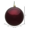 Vickerman Burgundy Ball Ornament - 2 of 4