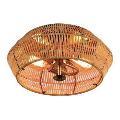 Valencia Flush Mount Ceiling Light Brass - Threshold™ : Target