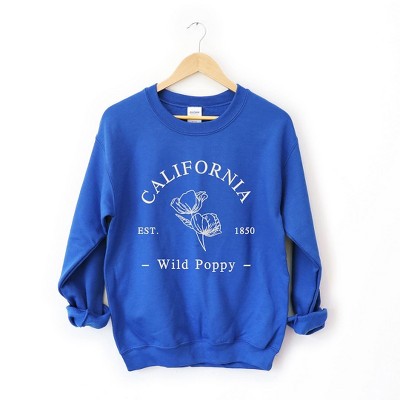 Simply Sage Market Women's Graphic Sweatshirt Embroidered California Flower