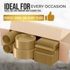 Crown Display 182 Pc Plastic Dinnerware Set: Includes 26 Each of 9''  Plates Disposable, 7'' Dessert Plates, 12oz Cups Napkins & Cutlery - 3 of 4