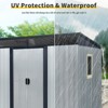 CAVINAS Multi-Functional Outdoor Storage Shed with Lockable Sliding Doors and Transparent plate - 2 of 4