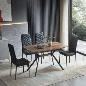 NicBex Modern Minimalist Dining Table Wood Table for Dining Room, Brown - 1 of 4