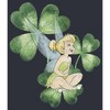 Juniors Womens Peter Pan Peter Pan St. Patrick's Day Tinkerbell Shamrocks Distressed Festival Muscle Tee - 2 of 4