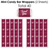 Big Dot of Happiness Burgundy Elegantly Simple - Guest Party Favors Candy Favor Sticker Kit - 304 Pieces - 3 of 4