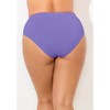 Swimsuits for All Women's Sparkle Ribbed Shirred High Waist Swim Brief (Plus Sizes Available) - 3 of 4