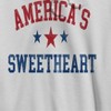 Social Collective Men's America'S Sweetheart  Americana 4Th Of July Long Sleeve Graphic Cotton Sweatshirt Hoodie - 2 of 4