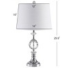 25.5" Crystal/Metal Channing Table Lamp (Includes LED Light Bulb) Clear - JONATHAN Y - 4 of 4