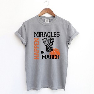 Simply Sage Market Women's Miracles In March Short Sleeve Garment Dyed Tee - 1 of 2