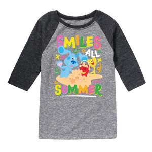 Boys' - Blue's Clues & You! - Smiles All Summer Raglan Graphic T-Shirt - 1 of 2