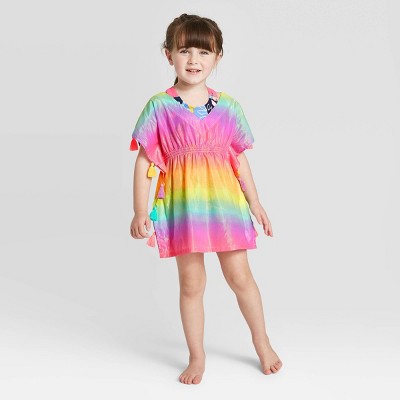 rainbow swim cover up