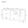 Light Luxury Storage Cabinet, Accent Cabinet With 4 Doors And Adjustable Shelves, Cabinet For Living Room-Cuddlewood - 4 of 4