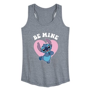 Women's - Lilo and Stitch - Be Mine Graphic Racerback Tank - 1 of 4