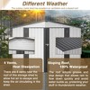 DOMETOUR 8 x 6 ft Outdoor Storage Shed, All Weather Metal Sheds with 2 Lockable Doors, Tool Shed for Garden, Backyard, Lawn, White - 2 of 4