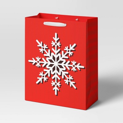 Christmas Snowflake Glass Food Storage Container Red - Wondershop