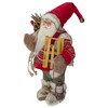 Northlight 12" Standing Santa With a Sled and Lantern Christmas Figure - 3 of 4