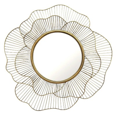 28.25&#34; Stella Wall Mirror Gold - Stratton Home D&#233;cor