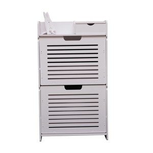 YIYIBYUS Modern Shoe Cabinet Flip Drawers Shoe Rack Storage Organizer Entryway - 1 of 4