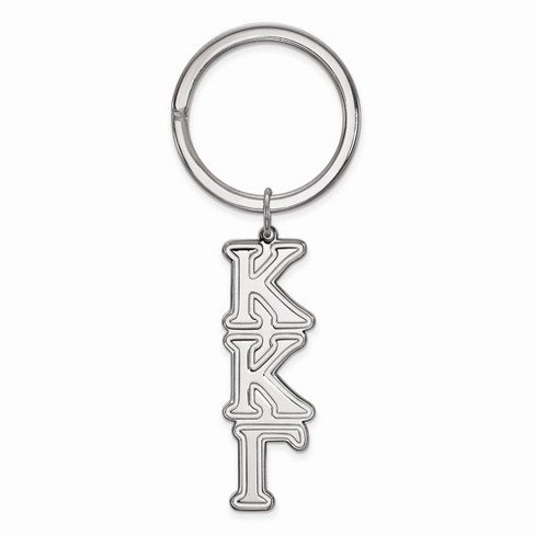 Black Bow Jewelry Sterling Silver Kappa Kappa Gamma Greek Life Key Chain - image 1 of 3