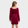 Girls' Long Sleeve Velour Dress - Cat & Jack™ - 2 of 3