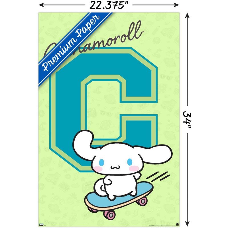 Trends International Hello Kitty and Friends: 24 College Letter - Cinnamoroll Unframed Wall Poster Prints, 3 of 7