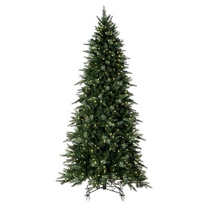 Vickerman 9' x 58" Berkley Mixed Pine Artificial Christmas Tree with DuraLit Warm White LED Lights - 1 of 4