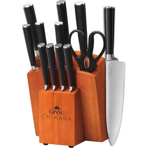 Ginsu Chikara 12 Piece Knife Block Set, Toffee Block - 1 of 4