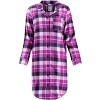 Fruit of the Loom Women's Long Sleeve Flannel Button Down Pajama Sleepshirt, Sizes S-4X - 4 of 4