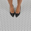 4'x5' Set of 20 Fleur Peel & Stick Floor Tiles Black - FloorPops: Vinyl Mosaic, Stain-Resistant, Textured Finish - 4 of 4
