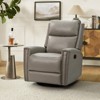 Hilario Fall 30.31''Wide Genuine Leather Swivel Rocker Recliner  Deal of the day | ARTFUL LIVING DESIGN - 2 of 4