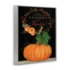 Stupell Industries Reasons To Be Thankful Pumpkin Fall Autumn Seasonal Design Black Framed Giclee Art - 3 of 4