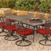 Chic Crate Patio Dining Set With Swiveling Chairs - 2 of 4