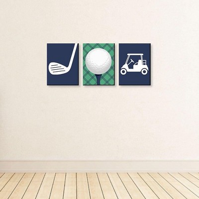 Par-Tee Time Golf Themed Kids Wall Art Set