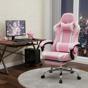 AZL1 Life Concept Video Computer Game Chair with Ergonomic Lumbar Support PU Leather Swivel Racing Chair with Arm - 1 of 4