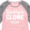 Girls' - Instant Message - Daddy's Clone Shirt Tail Raglan Graphic T-shirt - 2 of 4