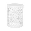 2pk Mathena Outdoor Round Iron Side Tables White - Christopher Knight Home - 4 of 4