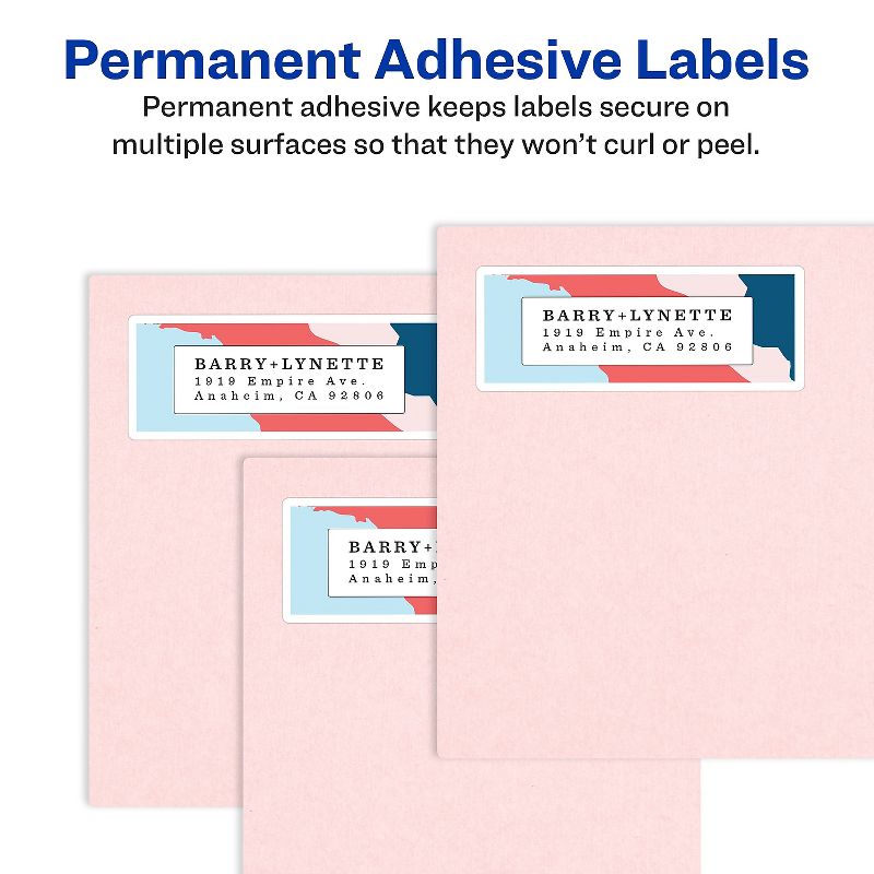 Avery Mailing Labels Address 1"x2-5/8" 750/PK Glossy WE 6526, 3 of 10